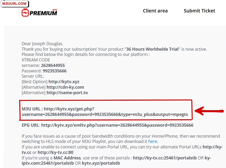 Get M3U playlist link for IBO Player IPTV setup