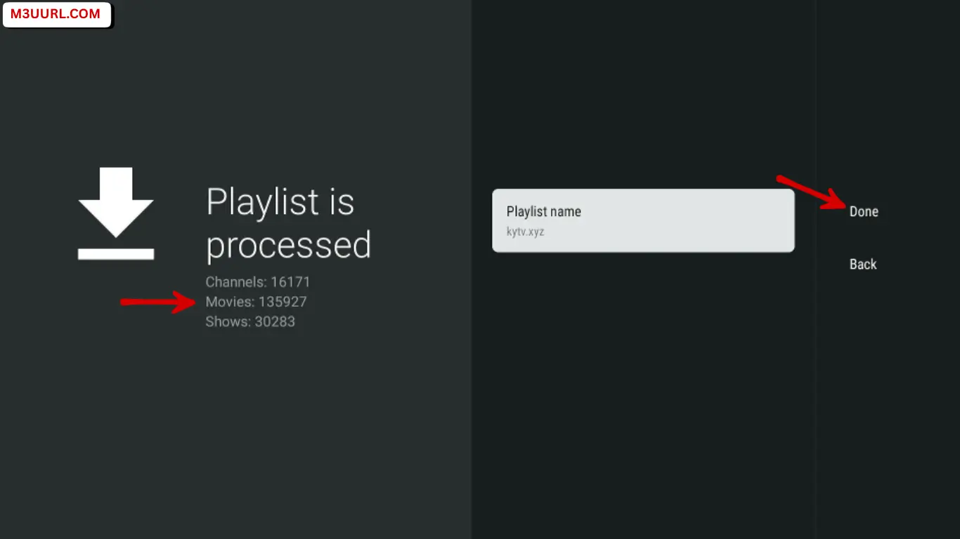 Press Done and Start Watching